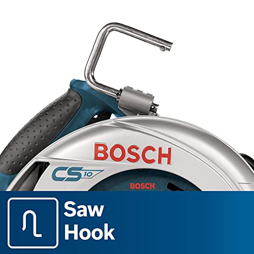 BOSCH CS10 15 Amp Circular Saw 7-1/4 Inch Blade 0-56 Degree Bevel Capacity, 120 Volt