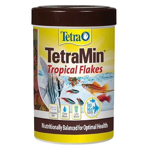 Tetra TetraMin Tropical Flakes 3.53 Ounces, Nutritionally Balanced Fish Food, Model Number: 16204