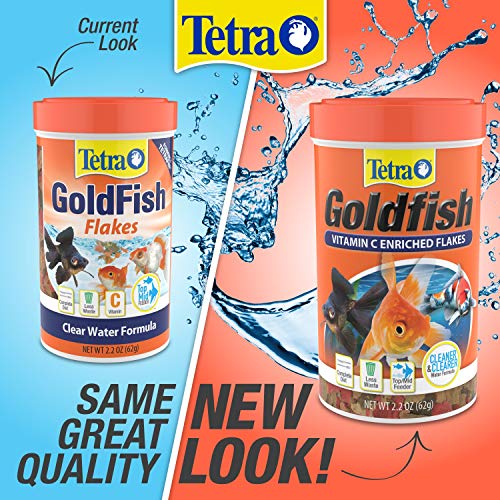 Tetra Goldfish Flakes, Nutritionally Balanced Diet For Aquarium Fish, Vitamin C Enriched Flakes, 4.52 lbs oz