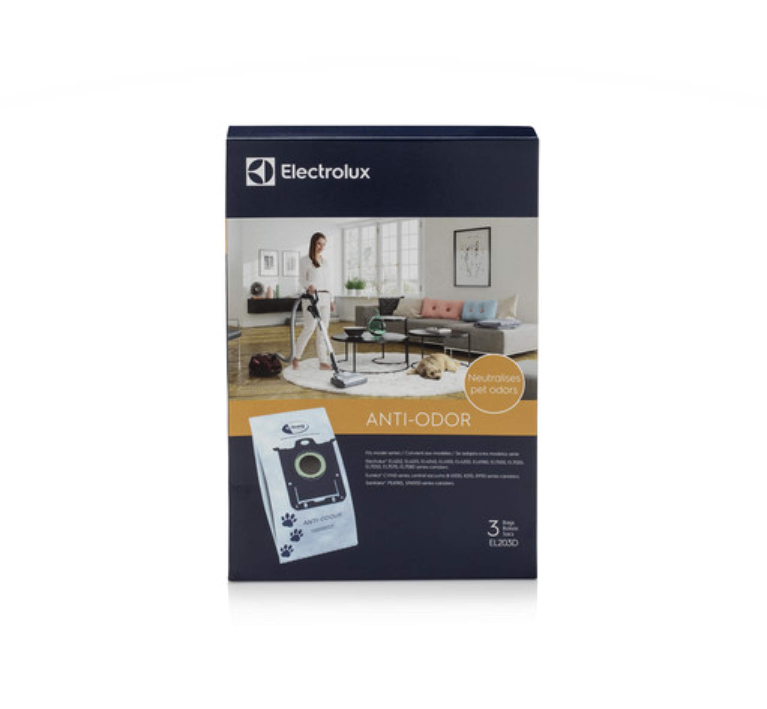 Electrolux EL203D s Pet Anti-Odor Paper Synthetic Vacuum Bag