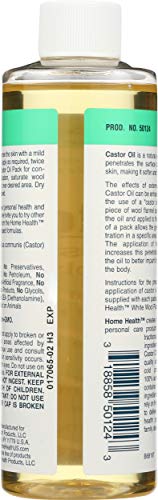 Home Health Castor Oil Cold Pressed & Cold Processed, 8 Oz