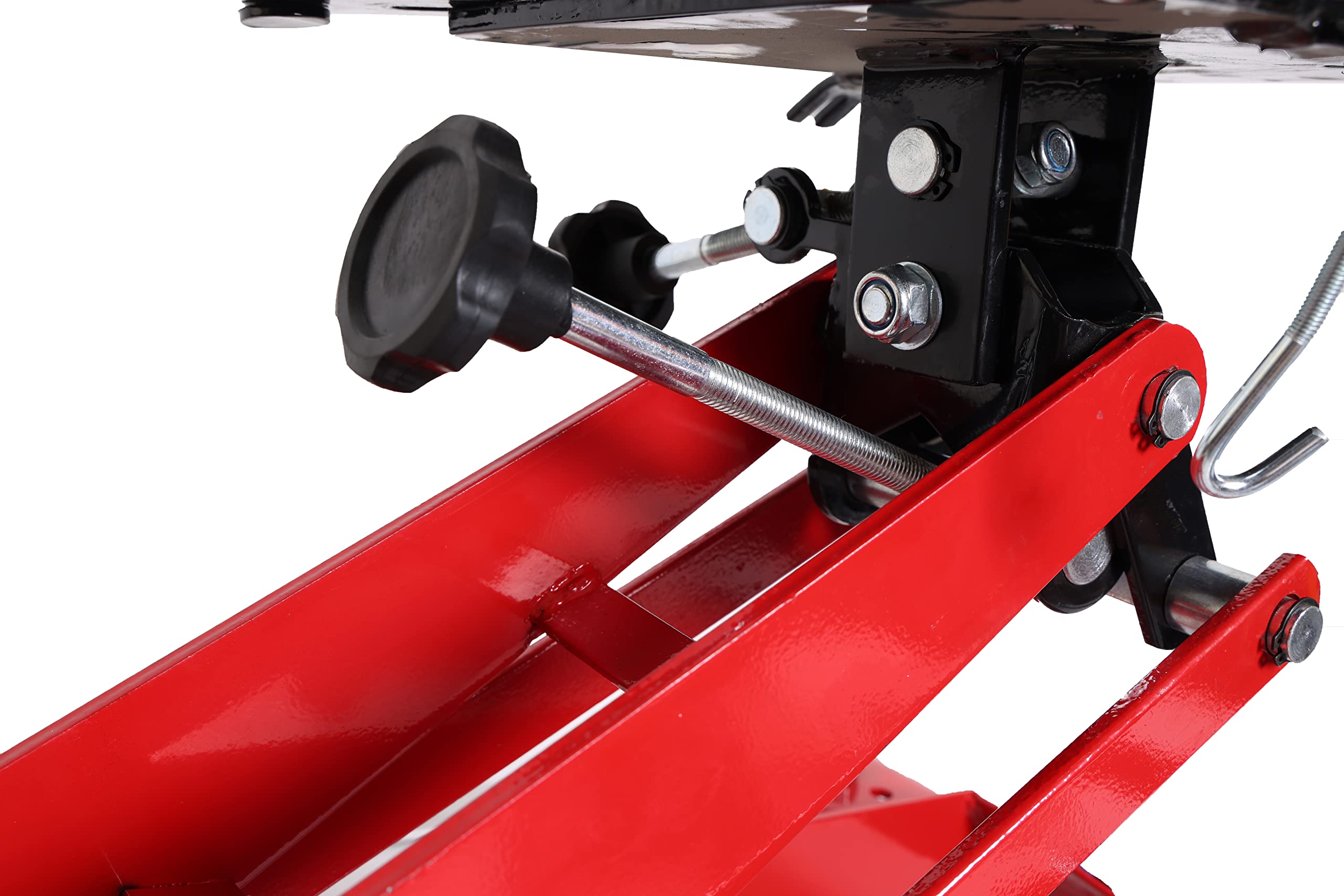 BIG RED TR4076 Torin Hydraulic Roll-Under Transmission Service/Floor Jack: 1/2 Ton (1,000 lb) Capacity, Red