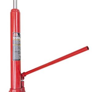 BIG RED T30806 Torin Hydraulic Long Ram Jack with Single Piston Pump and Clevis Base (Fits: Garage/Shop Cranes, Engine Hoists, and More): 8 Ton (16,000 lb) Capacity, Red