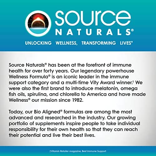 Source Naturals Essential Enzymes 500mg Bio-Aligned Multiple Enzyme Supplement Herbal Defense for Digestion, Gas, Constipation & Bloating Relief - Supports Immune System* - 120 Vegetarian Capsules