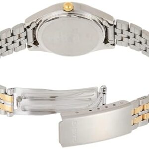 Women's White Dial Two Tone Base Metal