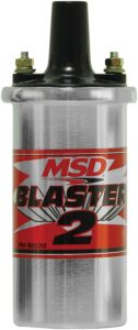 msd 8200msd: blaster 2 ignition coil, chrome, w/ballast/hardware