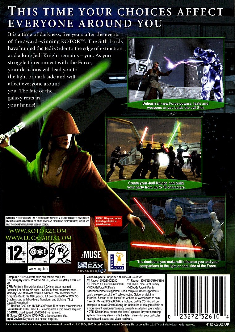 Star Wars Knights of the Old Republic II: The Sith Lords