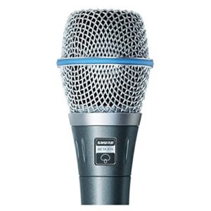 Shure BETA 87A Studio Grade Vocal Microphone with Built-in Pop Filter - Single Element Supercardioid Condenser Mic with A25D Mic Clip and Storage Bag, Ideal for Studio Recording and Live Performances