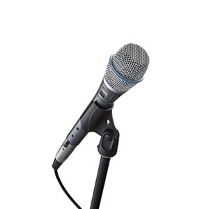 Shure BETA 87A Studio Grade Vocal Microphone with Built-in Pop Filter - Single Element Supercardioid Condenser Mic with A25D Mic Clip and Storage Bag, Ideal for Studio Recording and Live Performances