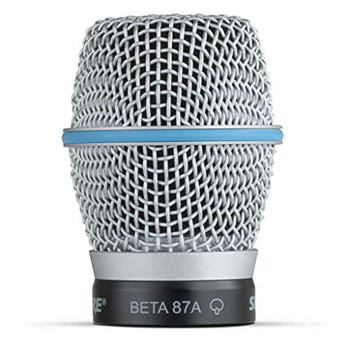 Shure BETA 87A Studio Grade Vocal Microphone with Built-in Pop Filter - Single Element Supercardioid Condenser Mic with A25D Mic Clip and Storage Bag, Ideal for Studio Recording and Live Performances