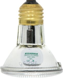 sylvania 14502 50 watt par20 narrow flood light bulb / 30 degree beam spread / 120 volt / 50par20