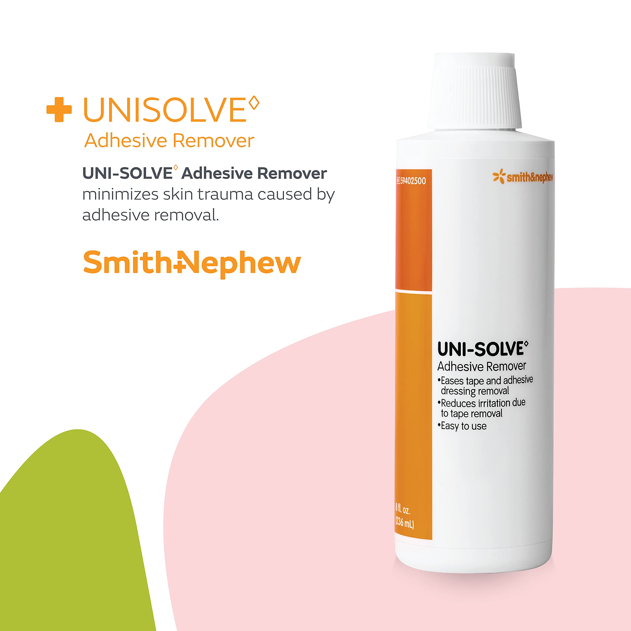 Smith & Nephew 403300 UNI-SOLVE Adhesive Remover, 8-Ounce Bottle