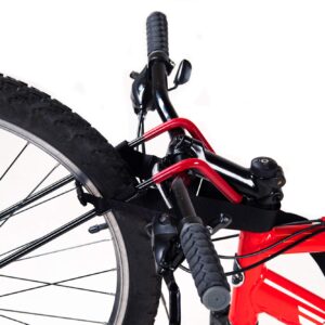 Universal Bike Wheel Attachment Rack To Transport Bicycle Tire Up To 26 Inches On Frame While Mounted On Fork Mount Car Roof Rack. Save Storage Space In Trunk Or Back Seat, Avoid Damaged Cycling Tires