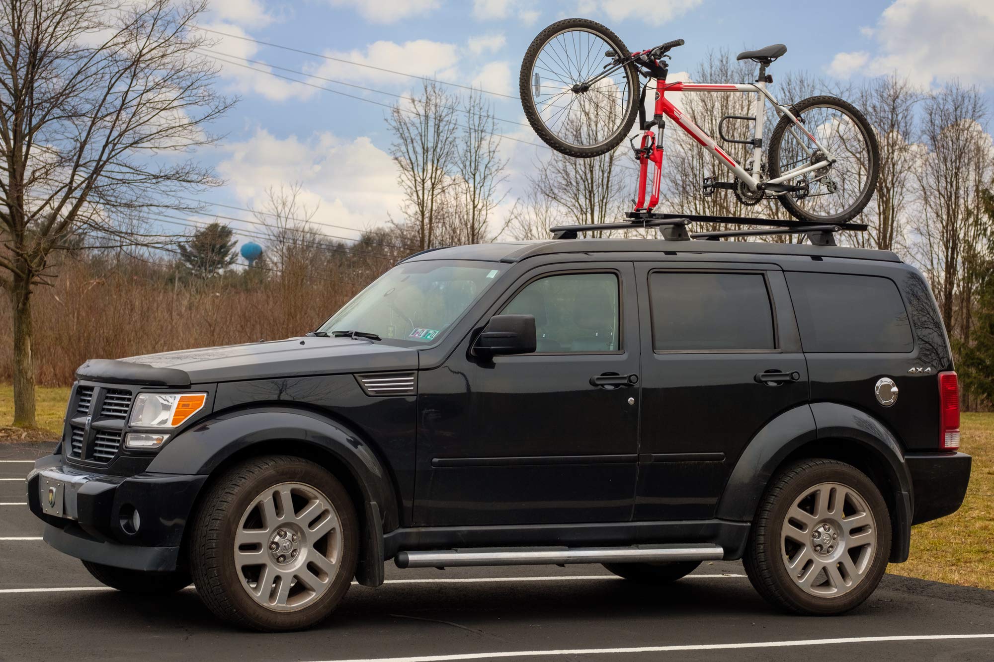 Universal Bike Wheel Attachment Rack To Transport Bicycle Tire Up To 26 Inches On Frame While Mounted On Fork Mount Car Roof Rack. Save Storage Space In Trunk Or Back Seat, Avoid Damaged Cycling Tires