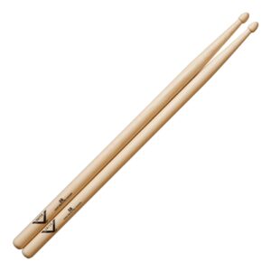 vater 5b wood tip hickory drum sticks, pair