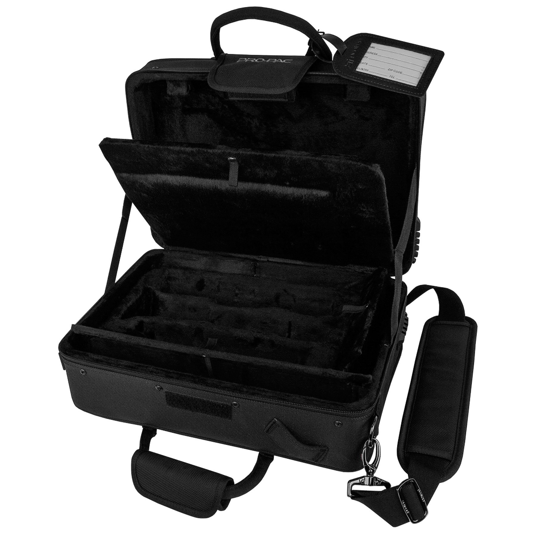 Protec Bb Clarinet Carry-All PRO PAC Case with Interior Sheet Music Compartment and Accessory Compartments, Model PB307CA