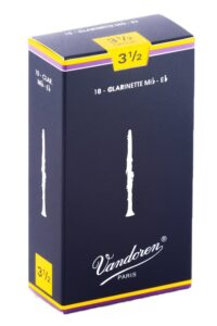 vandoren cr1135 eb clarinet traditional reeds strength 3.5; box of 10