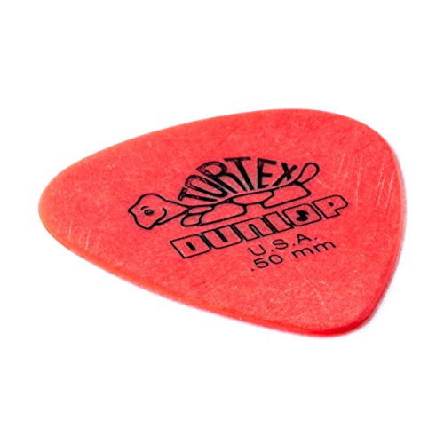 Jim Dunlop StandardDunlop 50mm Red Guitar Pick Tortex Standard 12 Pack (418P.50)