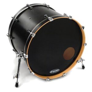 Evans EQ3 Resonant Black Bass Drum Head, 22 Inch