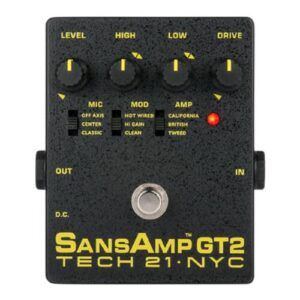 Tech 21 SansAmp GT2 Tube Amp Emulator Pedal