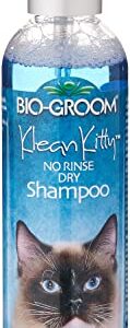 Bio-Groom Klean Kitty Waterless Cat Shampoo – No-Rinse, Cat Bathing Supplies, Kitten Wash, Cat & Dog Grooming Supplies, Cruelty-Free, Made in USA, Dry Shampoo Spray, Cat Products – 8 fl oz 1-Pack