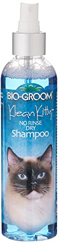 Bio-Groom Klean Kitty Waterless Cat Shampoo – No-Rinse, Cat Bathing Supplies, Kitten Wash, Cat & Dog Grooming Supplies, Cruelty-Free, Made in USA, Dry Shampoo Spray, Cat Products – 8 fl oz 1-Pack