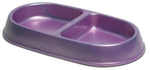 petmate 23047 small lightweight double diner pet dish (assorted colors)