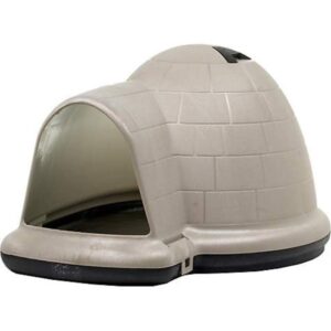 Petmate Indigo Dog House (Igloo Dog House, Made in USA with 90% Recycled Materials, All-Weather Protection Pet Shelter) for Medium Dogs 25 to 50 pounds