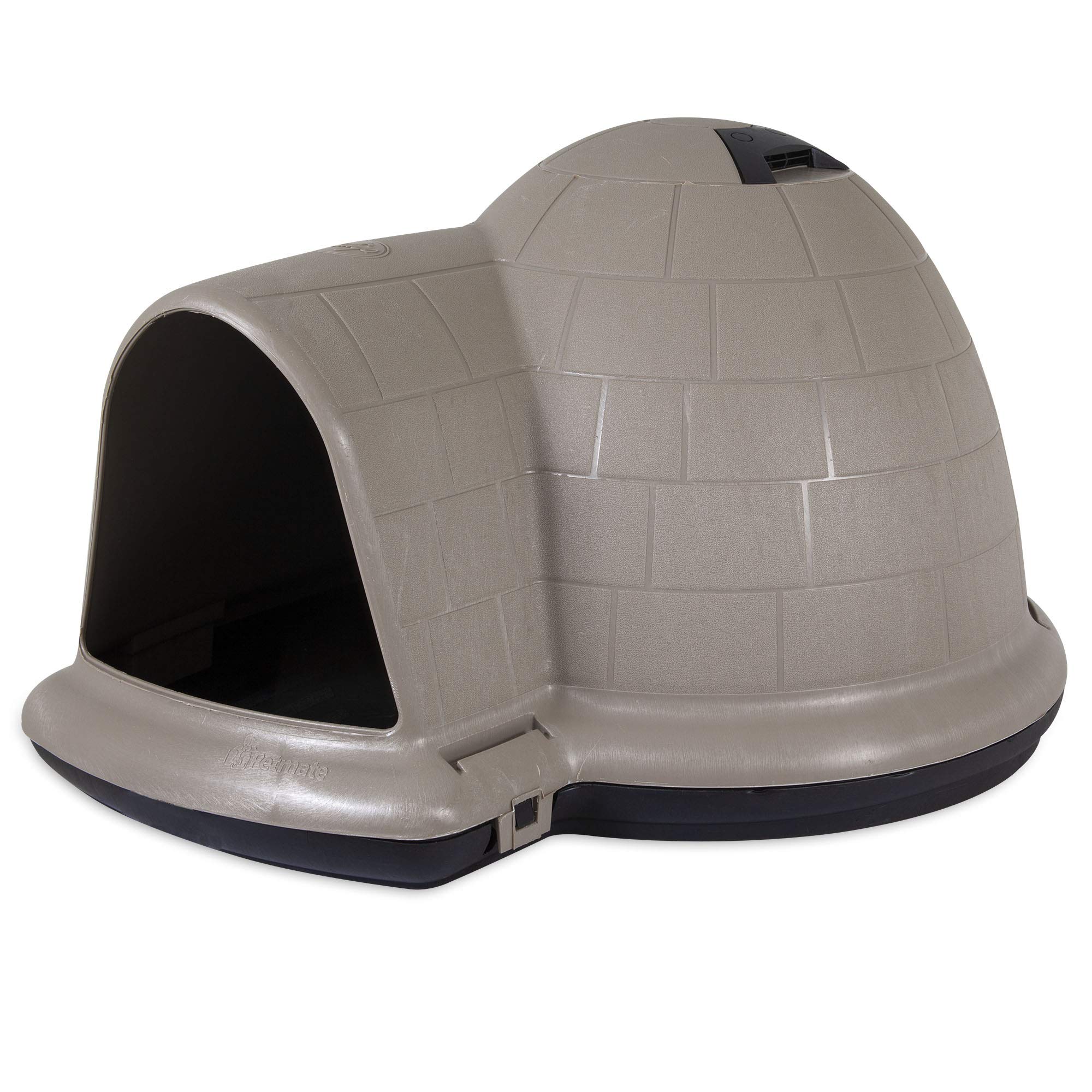 Petmate Indigo Dog House (Igloo Dog House, Made in USA with 90% Recycled Materials, All-Weather Protection Pet Shelter) for Medium Dogs 25 to 50 pounds