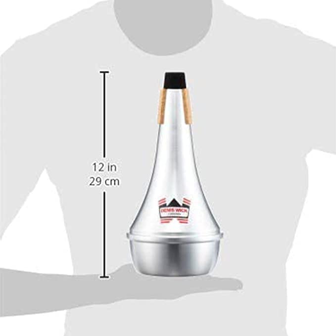 Denis Wick Trombone Straight Mute DW5505 | Metal Mute For Trombone | Mute For Low Tone Register | Straight Mute For Performance | 3.9” x 11.42” x 1.6”