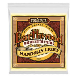 ernie ball earthwood light 80/20 bronze mandolin strings, 9-34 gauge (p02067)