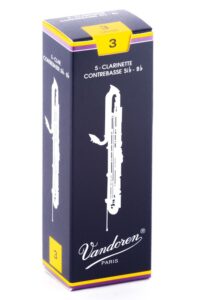 vandoren cr153 contrabass clarinet traditional reeds strength 3; box of 5