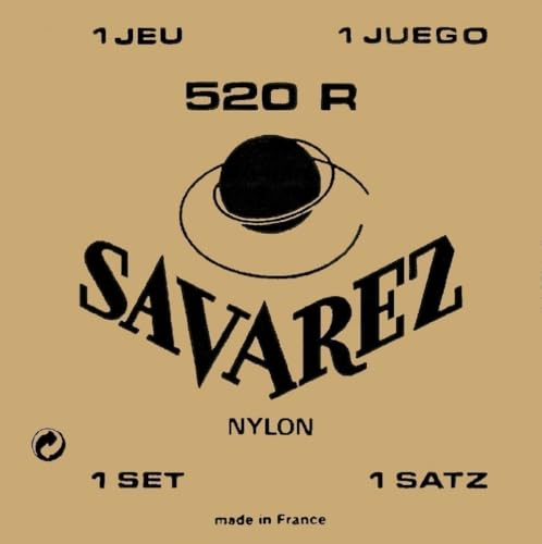 Savarez 520R Rectified Nylon High Tension Classical Guitar Strings.