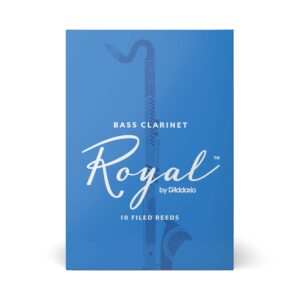 D’Addario Woodwinds - Royal Bass Clarinet Reeds - Reeds for Bass Clarinet - Strong Spine - Filed Cut - Strength 2.5