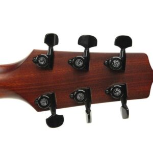 D'Addario Auto-Trim Tuning Machines - Locking Tuners for Guitars - 3+3 Setup, Black