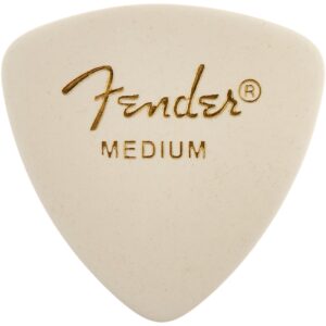 72 Fender 346 Classic Guitar Picks White Medium