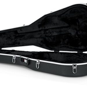 Gator Cases Deluxe ABS Molded Case for Dreadnought Style Acoustic Guitars (GC-DREAD),Black