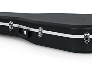 Gator Cases Deluxe ABS Molded Case for Dreadnought Style Acoustic Guitars (GC-DREAD),Black