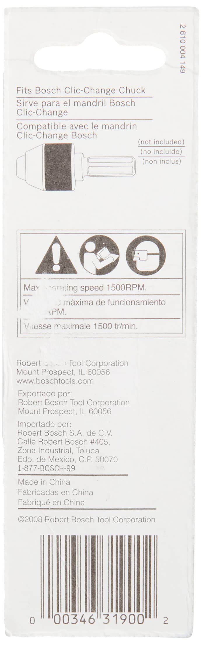 Bosch CC60483 3" Magnetic Bit Tip Holder