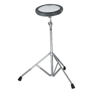 remo rt-0010-st 10" gray tunable practice pad with ambassador coated drumhead and st-1000-10 stand