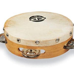 Latin Percussion CP376 6-Inch Tambourine With Head Single Row