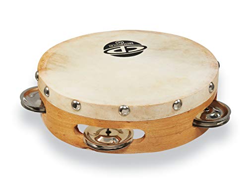 Latin Percussion CP376 6-Inch Tambourine With Head Single Row