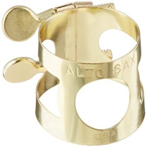 yamaha alto saxophone ligature (yac 1607) brass