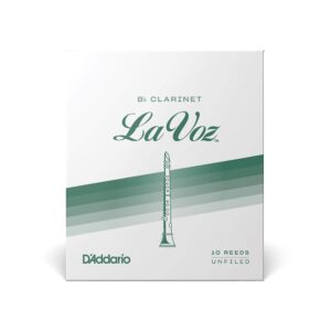 D'Addario La Voz Bb Clarinet Reeds, Strength Medium-Soft, 10-pack - RCC10MS