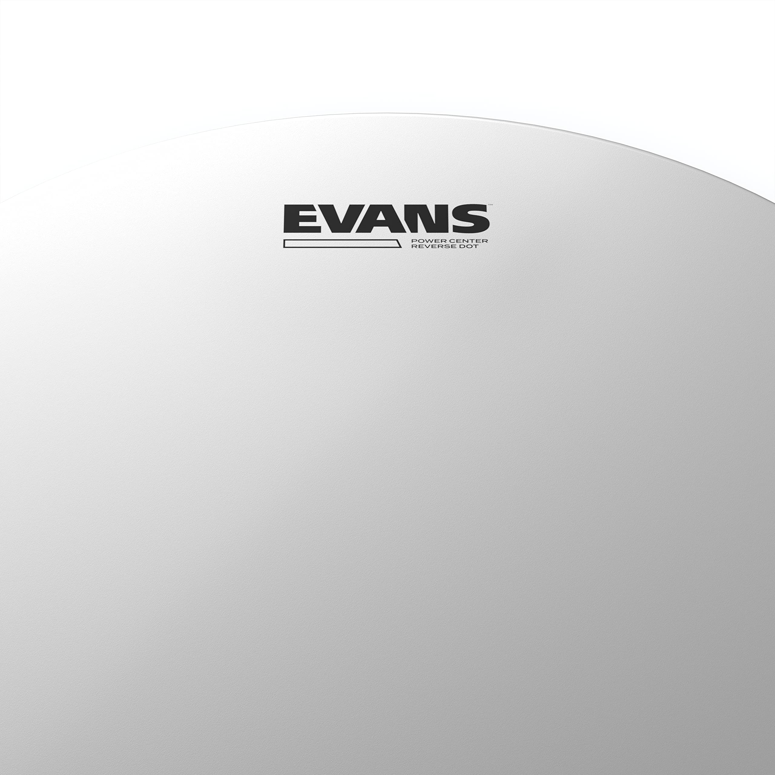 Evans Power Center Reverse Dot Snare Drum Head - 14 Snare Drum Head - Featuring Reverse Dot for Durability, Focus, Attack - Coated with 10mil Ply - 14 Inch