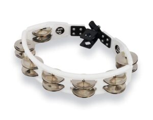 latin percussion drum set tambourine, white (lp162)