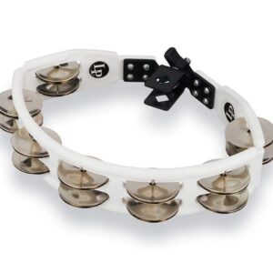 Latin Percussion Drum Set Tambourine, White (LP162)