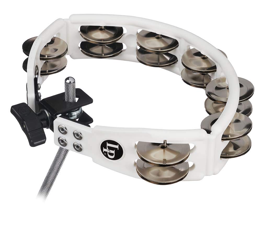 Latin Percussion Drum Set Tambourine, White (LP162)