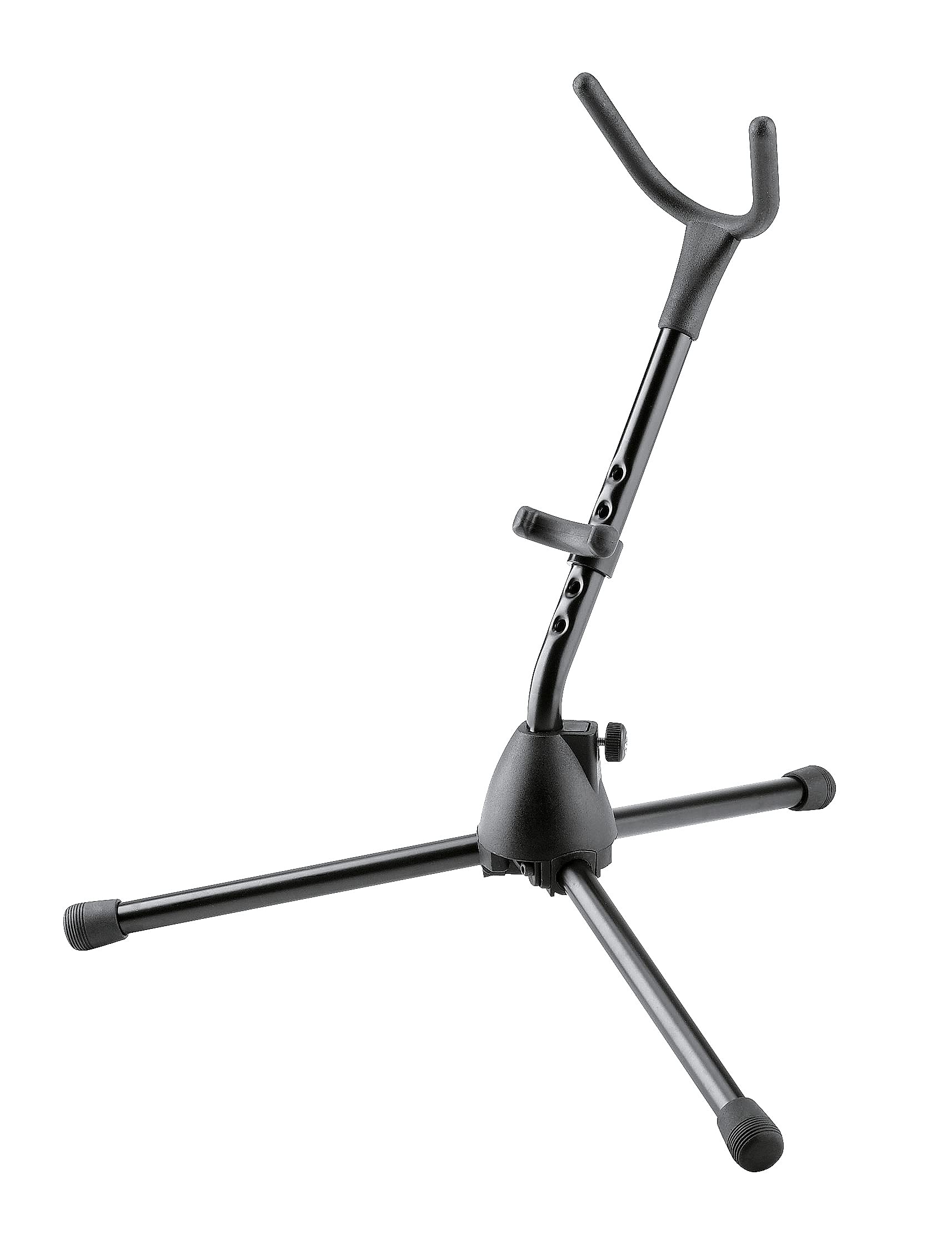 K&M König & Meyer Saxophone Tripod Stand 14300.000.55 | Stable Secure Adjustable/Folding Stand For Eb Alto /Bb Tenor Sax | Lightweight & Compact | Flex Upper Support | Made in Germany | Black