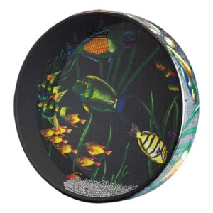 remo ocean drum - fish graphic, 12"